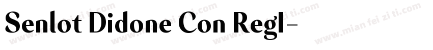 Senlot Didone Con RegI字体转换